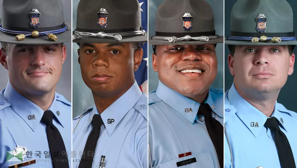 불법 보험금 청구 및 수령으로 해임된 조지아 주순찰대 소속 경관들.<조지아 공공안전국>