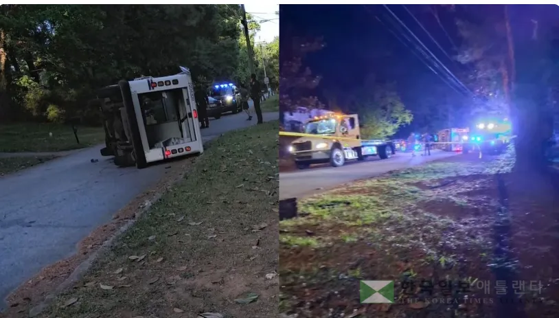 27일 저녁 근무 중이던 여성 우편집배원이 과속차량으로 인해 사망했다. 사고 현장 모습.<WSV-TV>