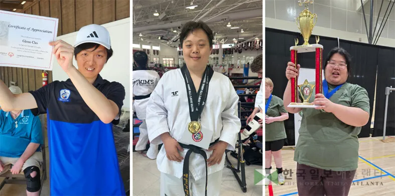 사진 왼쪽부터 근렌 조, 천조셉, 윤혜원 선수.