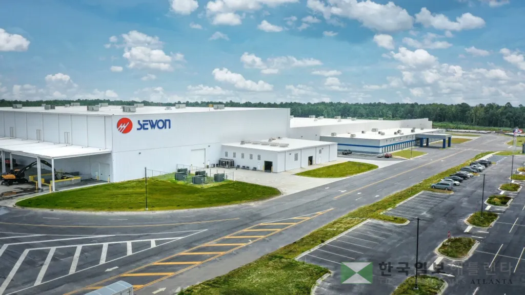 세원아메리카 사바나공장 전경.<사진=에핑햄 카운티 산업개발청>