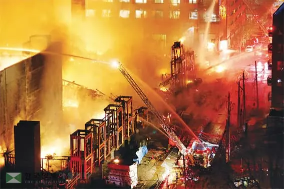 <사진>랄리, 90년만의 도심 대화재