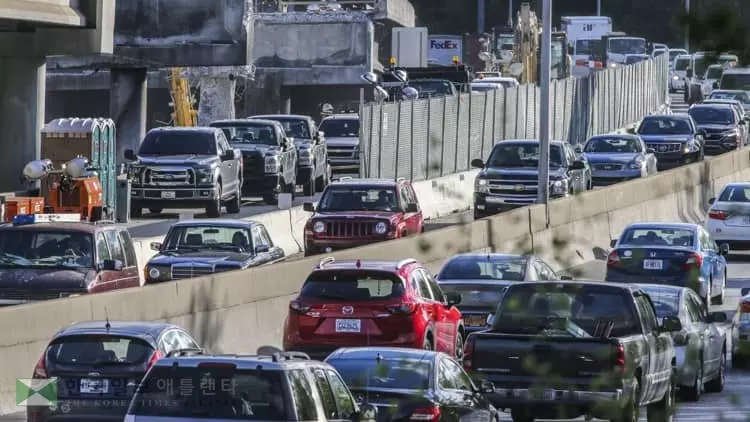 월요일부터 교통체증 우려