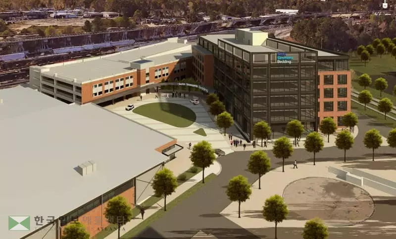 '설타 시몬스 침대' 본사 도라빌로 온다