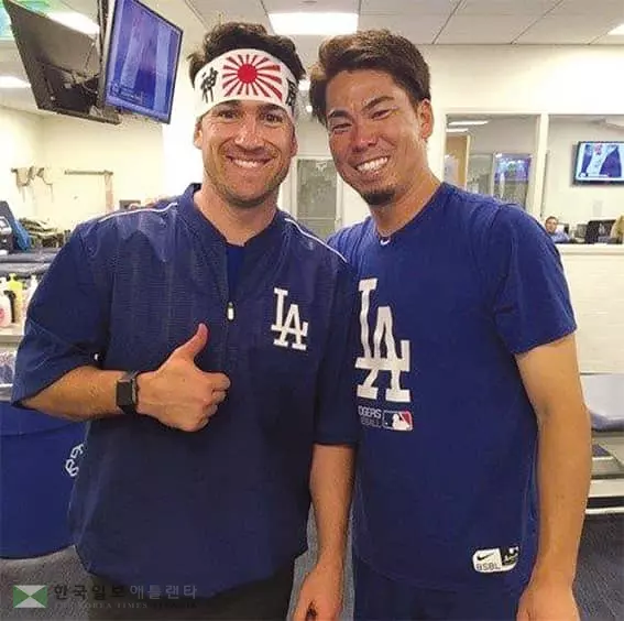 다저스 투수 마에다 SNS‘욱일기’논란