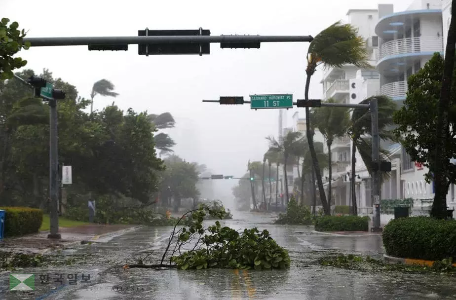 허리케인  '어마' 어제 플로리다 상륙