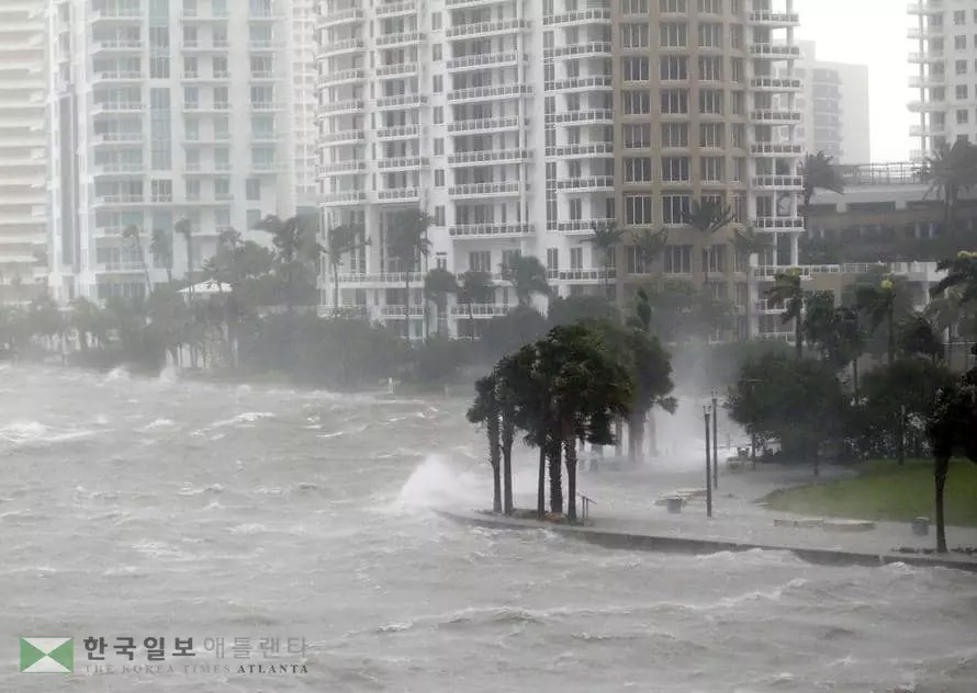 <사진>초강력 허리케인 플로리다 상륙...애틀랜타 오늘 영향권