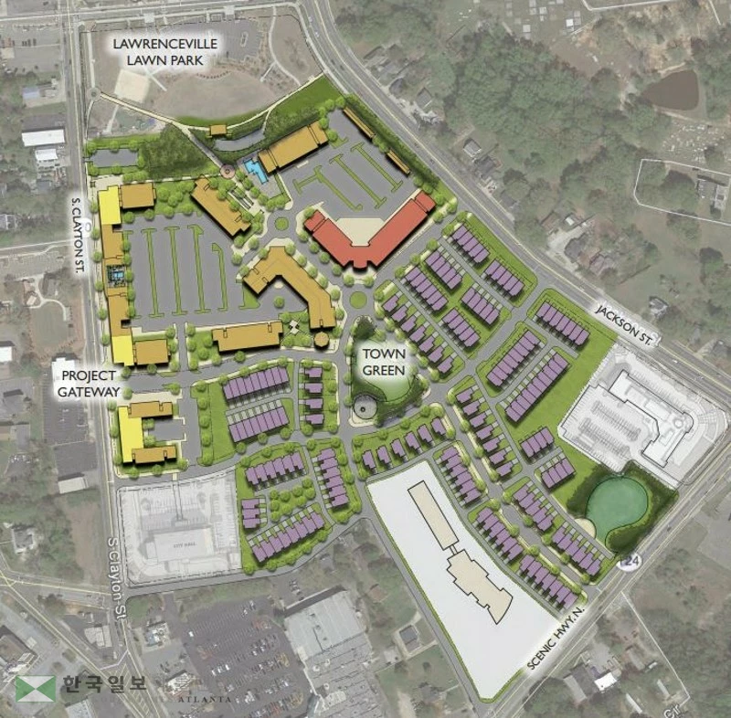 로렌스빌 도심 '어번 스타일' 대변신