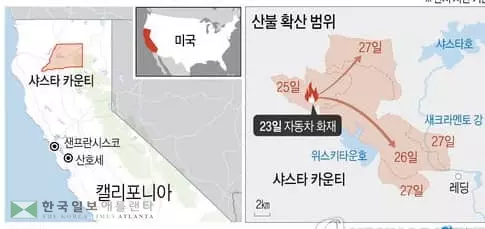 가주 산불 확산...5명 사망 10여명 실종