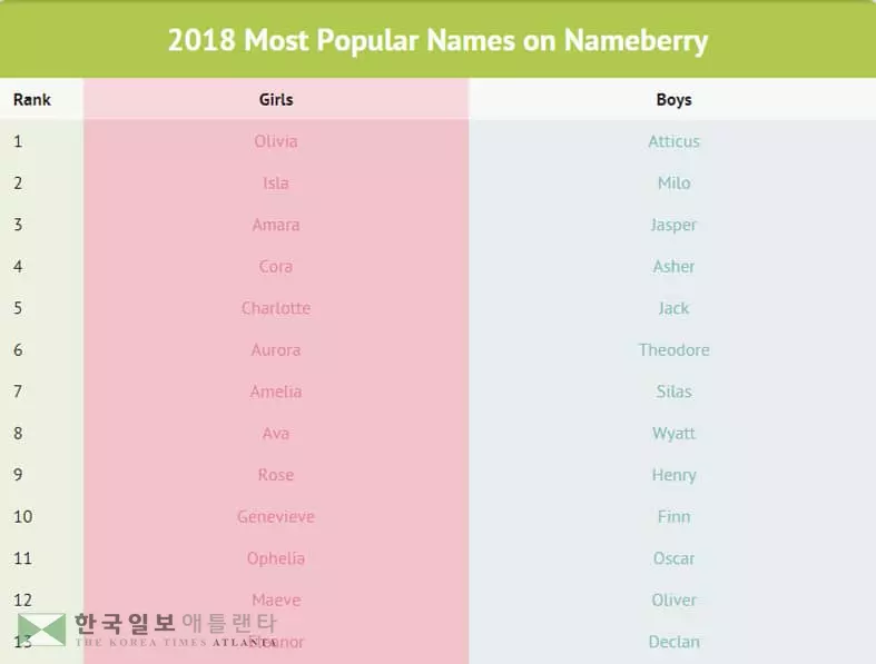 '황금 돼지해' 아기이름은 뭐로 할까?