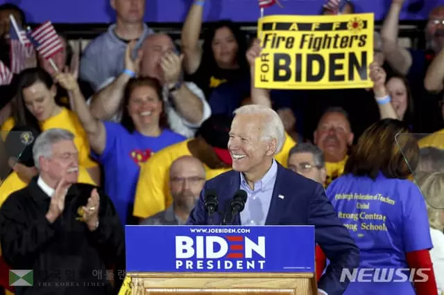 바이든, 지지율 40% 민주당서 압도적 1위