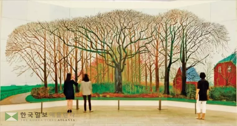 [화요일의 미술 이야기] 데이비드 호크니 '와터 근처의 더 큰 나무들'