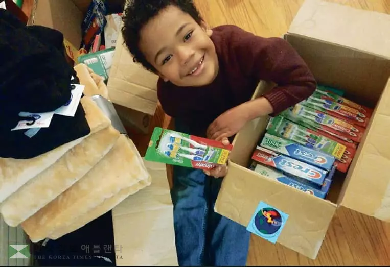 재향군인 노숙자 돕는 8세 소년 화제