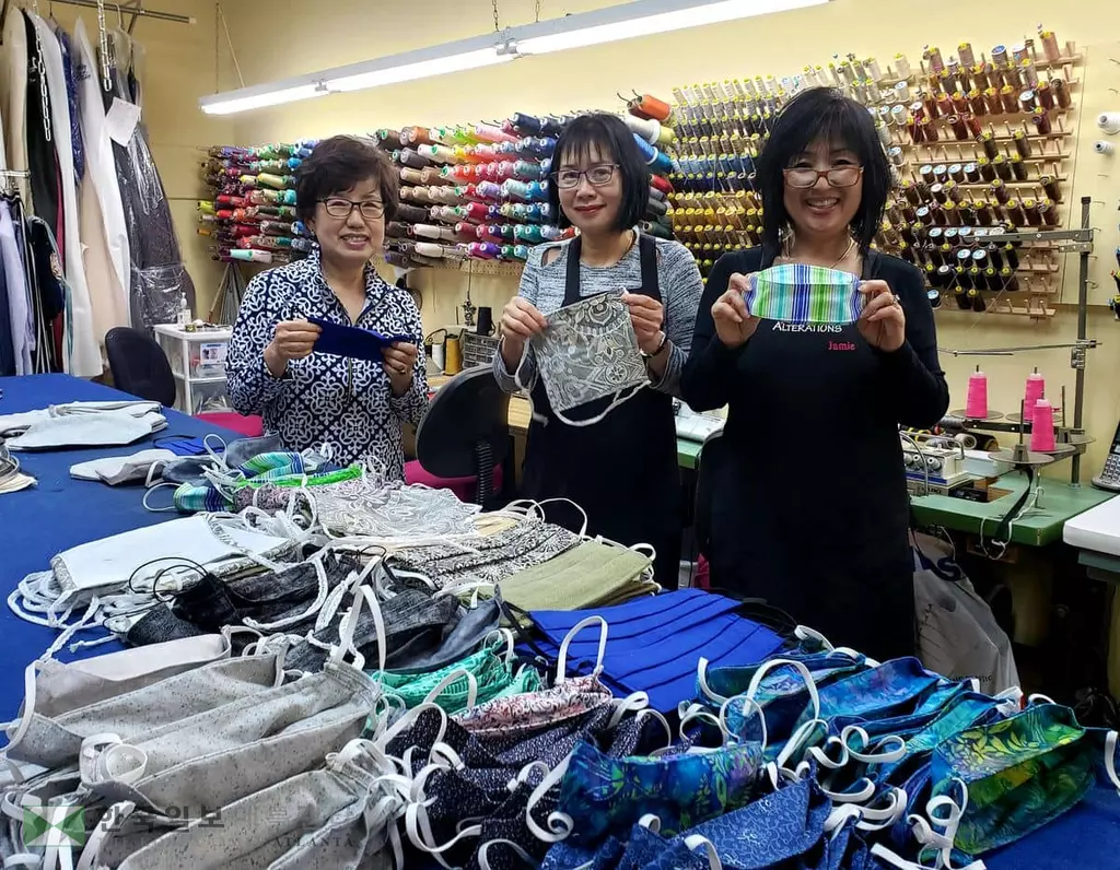 "마스크 재능 기부, 코로나19 함께 이겨내요"