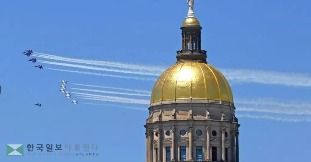 애틀랜타 상공에 펼쳐진 ‘감사 에어쇼’