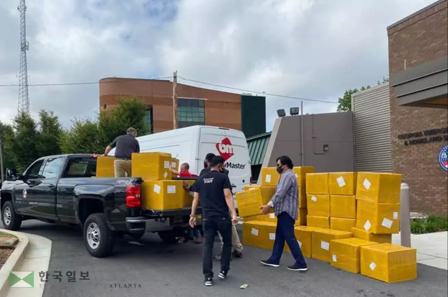 뷰티마스터, 조지아주에 마스크 10만장 기부