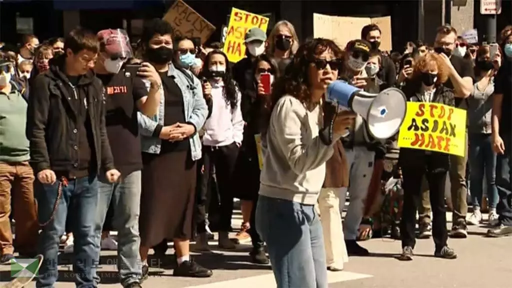 애틀랜타서 증오범죄 항의 집회…"아시아계 향한 증오 멈춰라"
