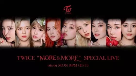 트와이스, 네이버 V라이브 ‘MORE & MORE’ 최초 공개