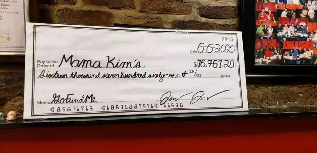 찰스턴 ‘마마 김’에 1만6천여달러 전달