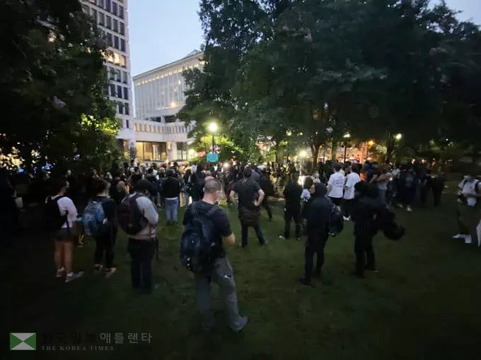 경찰폭력 항의 애틀랜타 시위 폭력 양상