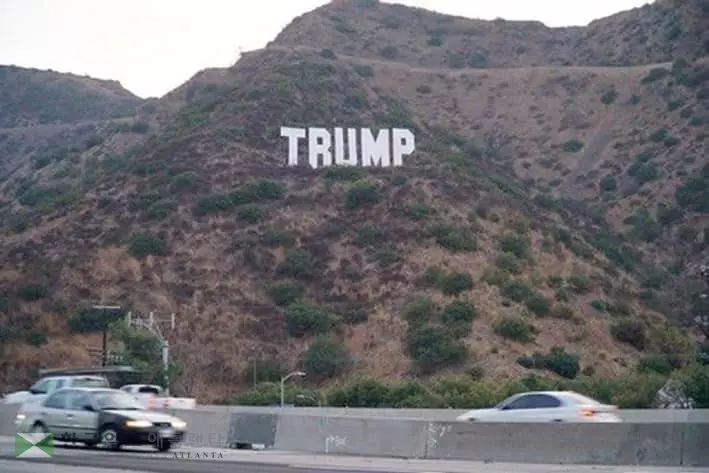 405 Fwy 옆 ‘트럼프 사인판’ 깜짝 등장