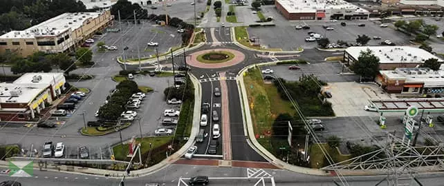 명가원·모짜르트제과점 앞 회전교차로 완공 눈앞