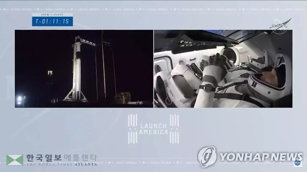 스페이스X, 유인우주선 '리질리언스' 발사…민간 우주운송 개막