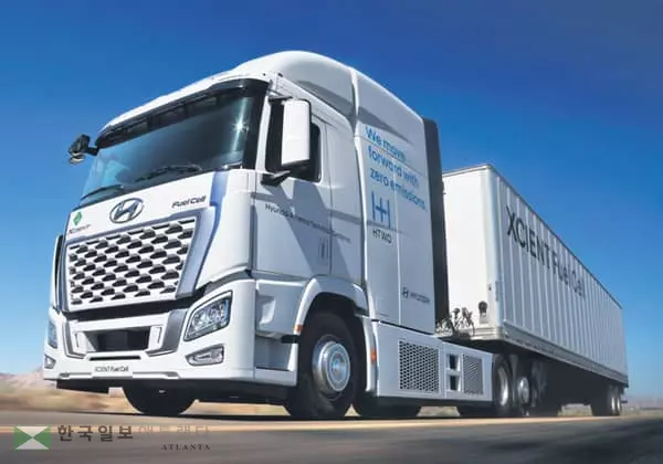 현대차 수소전기트럭, 캘리포니아서 달린다