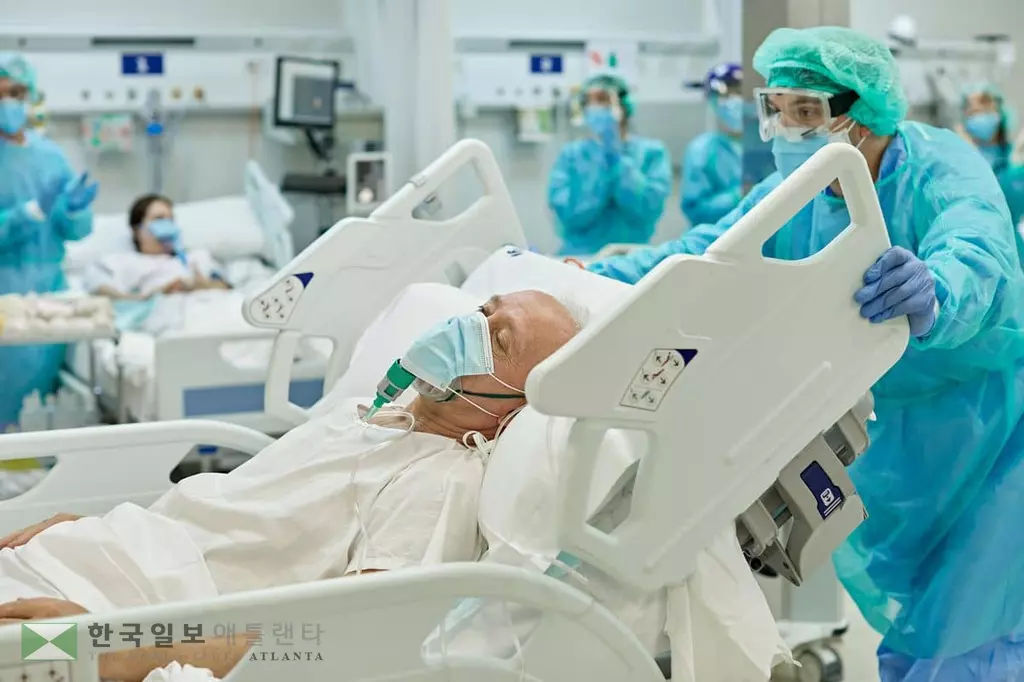 조지아주 코로나19 입원자 급증
