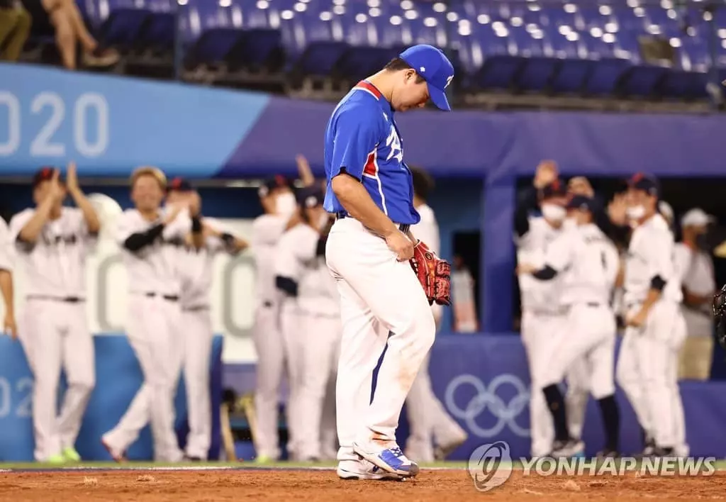 [올림픽] 한국 야구, 일본에 2-5로 '무릎'…5일 미국과 패자 준결승전