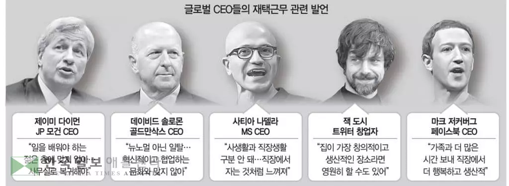 “원격근무 생산적” vs “출근해야 배워”