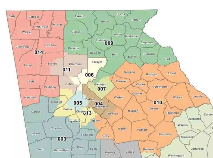 조지아 공화당, 선거구 재조정 초안 발표