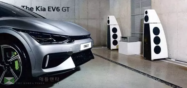 &nbsp;대구 국제 미래자동차 엑스포 기아관에 전시된 EV6. [사진 제공=기아]