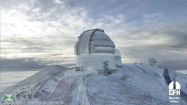 하와이에 눈이 오다니… 이례적 눈보라 경보