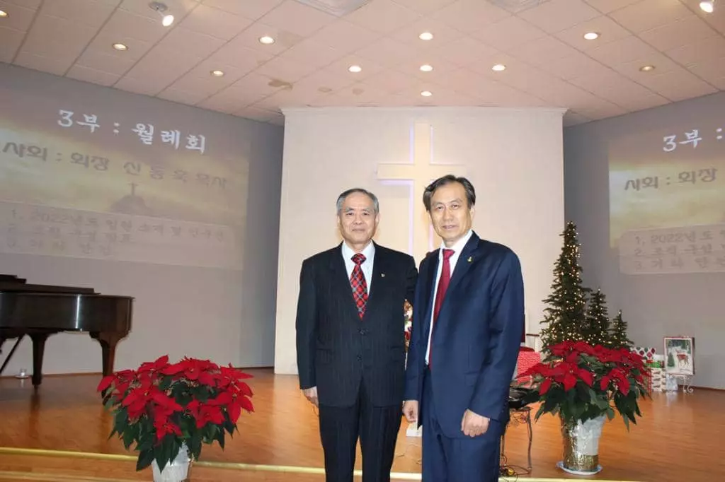 애틀랜타한인목사회, 회장 신동욱 목사(왼쪽)와 부회장 최승일 목사