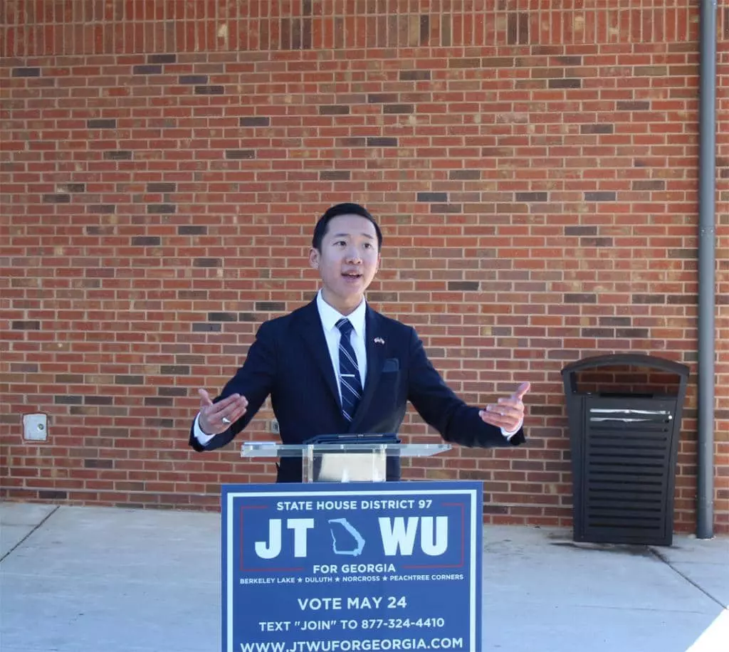 주하원의원 출마 선언하는 JT Wu