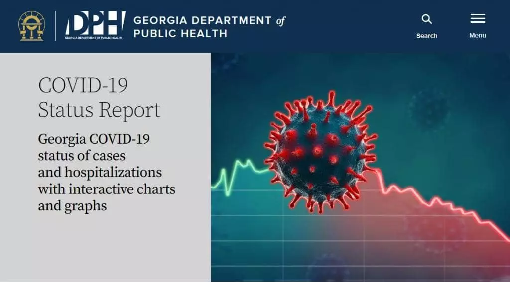 조지아주 코로나 통계 매주 1회로 변경