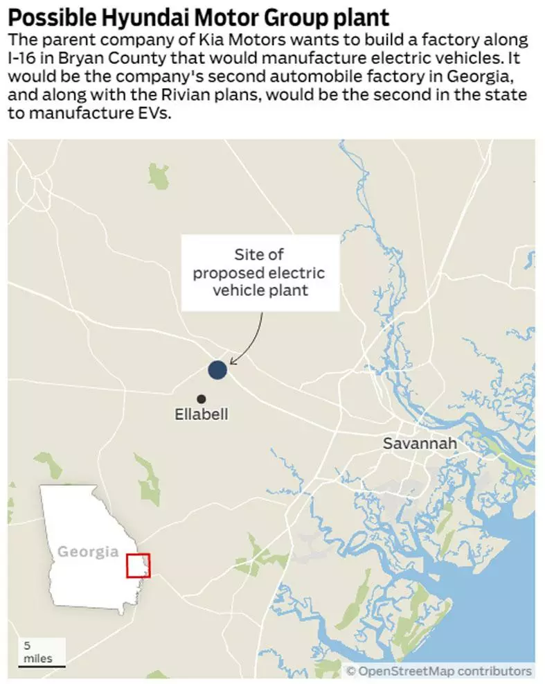 현대 전기차공장 조지아 남부에 들어선다