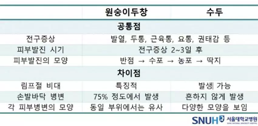 원숭이두창, 얼굴 발진으로 시작돼 팔다리·손발 확산