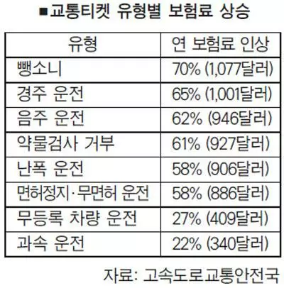 앗! 교통티켓…벌금·보험료 껑충 ‘가계 휘청’