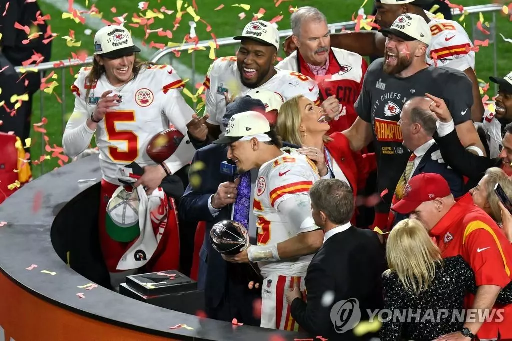 통산 3번째 슈퍼볼 우승을 차지한 NFL 캔자스시티 치프스[AP=연합뉴스]