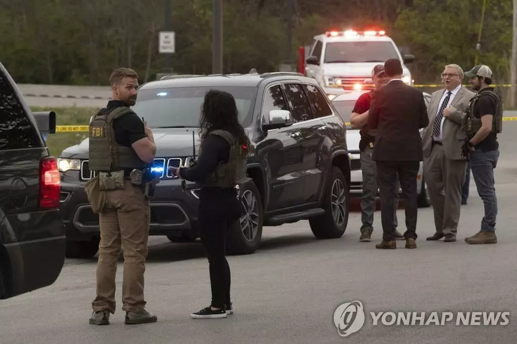 테네시 녹스빌 사건 현장[AP=녹스빌<테네시> 연합뉴스]