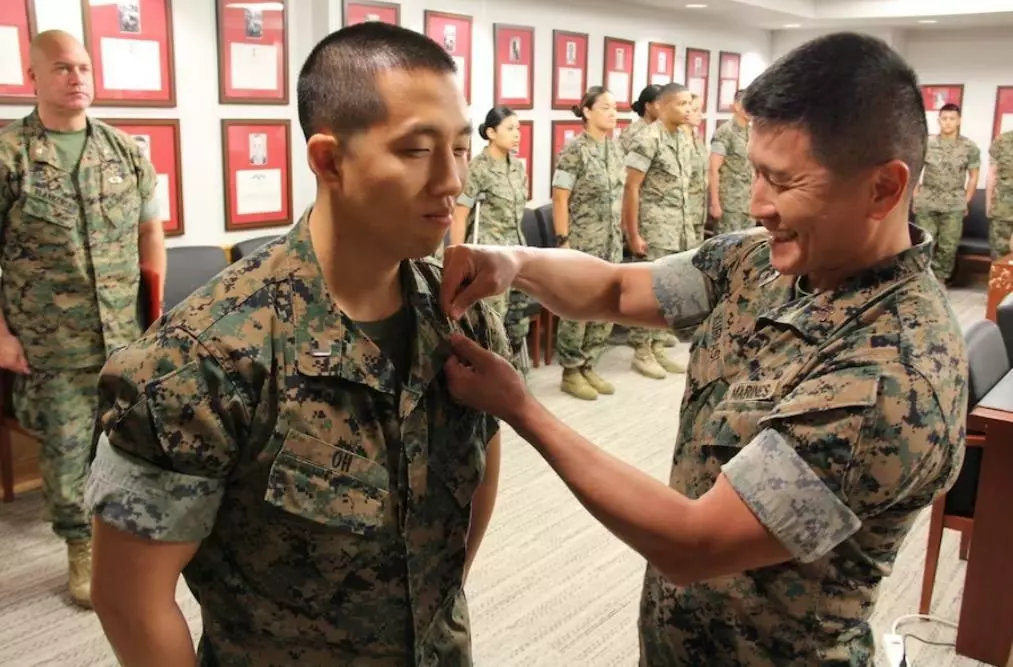 한국의 캠프 험프리 근무 당시 크루파시 대위[미군 해병대 제공. 워싱턴포스트 사진 캡처]