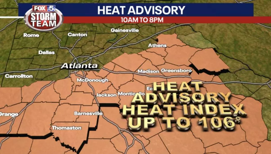 메트로 애틀랜타 전역, "열기 주의보" 발령