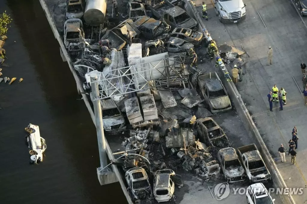 루이지애나주 고속도로 차량 연쇄추돌[AP 연합뉴스 자료사진]